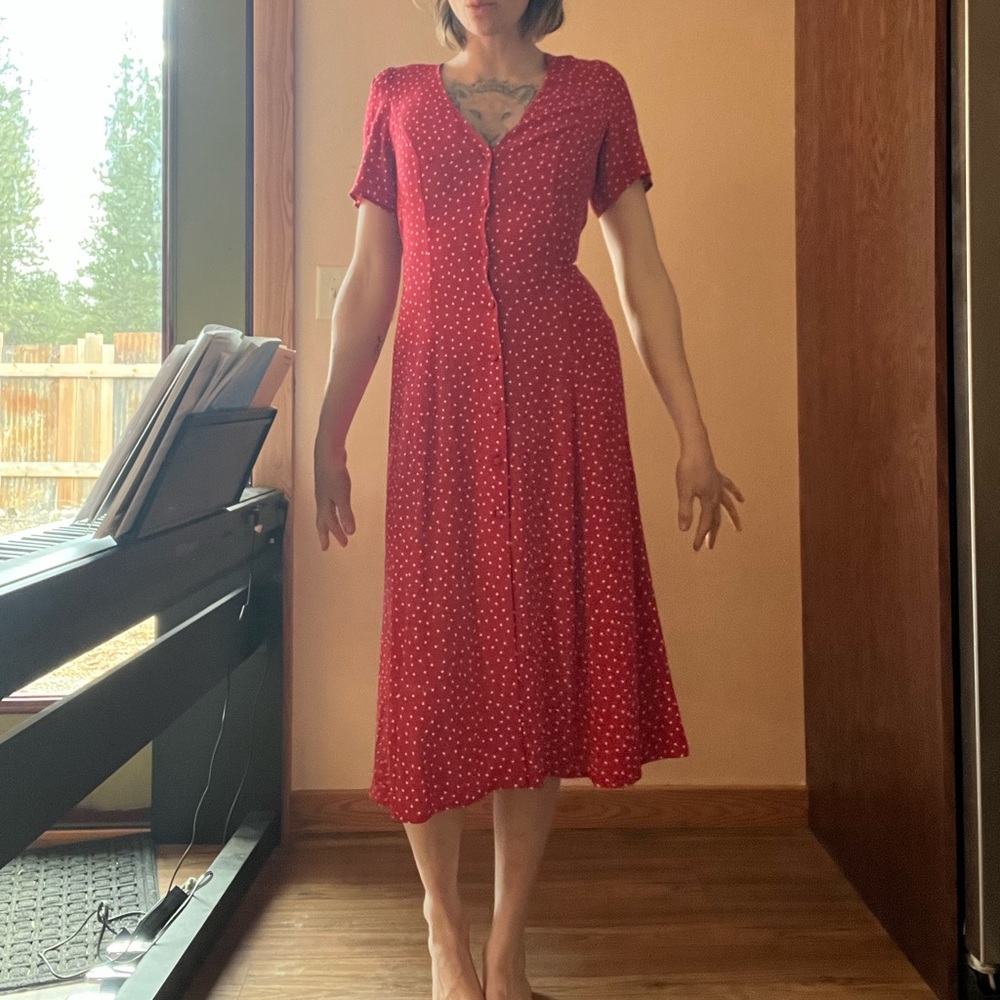 Reformation red dress size 6